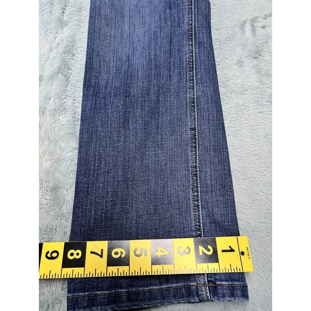 LL Bean‎ Jeans Bangles Bootcut Women's 6/27 Blue Denim Stretch Favorite Fit